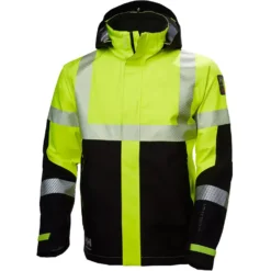 ICU Shelljacke, Hi-vis Gelb/charcoal
