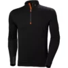 Lifa Marino Half-Zip Thermounterhemd Mit Merinowolle, Schwarz