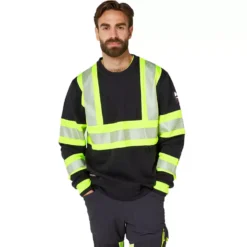 ICU Sweatshirt, Hi-vis Gelb/charcoal 12 ICU Sweatshirt, Hi-vis Gelb/charcoal -Helly Hansen Workwear 105882 30