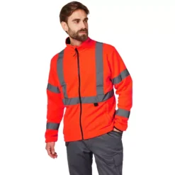 Addvis Fleecejacke, Hi-Vis Rot -Helly Hansen Workwear 105996 30