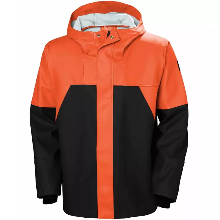 Storm Regenjacke, Dunkelorange/schwarz 1 Storm Regenjacke, Dunkelorange/schwarz