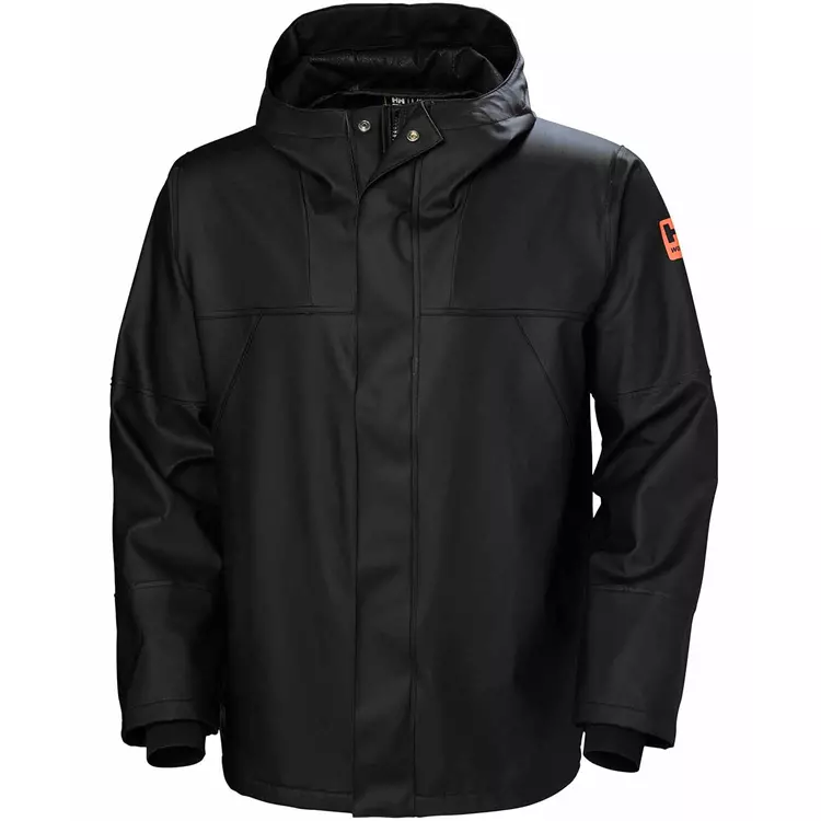 Storm Regenjacke, Dunkelorange/schwarz 4 Storm Regenjacke, Dunkelorange/schwarz – Bild 4