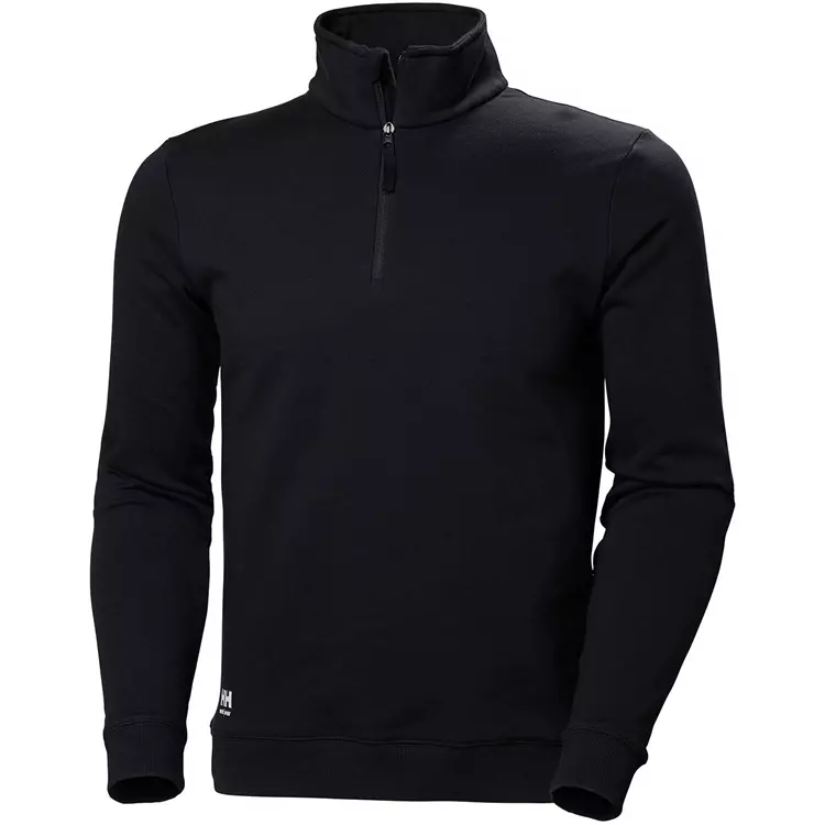 Manchester Sweatshirt Half Zip, Schwarz 1 Manchester Sweatshirt Half Zip, Schwarz