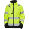 Luna Damen Softshelljacke, Hi-vis Gelb/charcoal