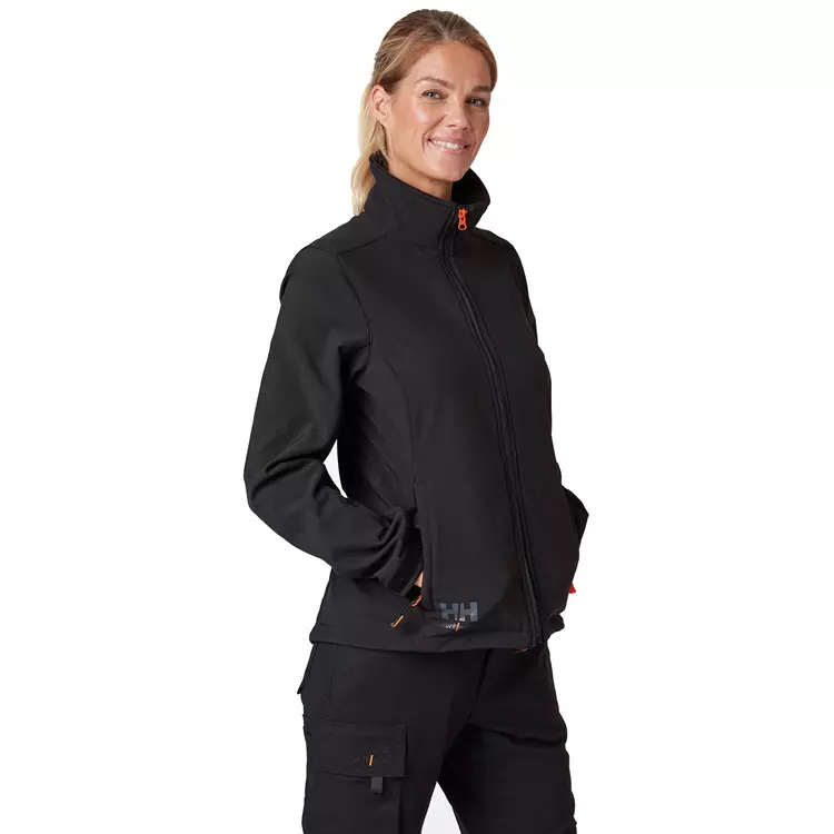 Luna Damen Softshelljacke, Schwarz 3 Luna Damen Softshelljacke, Schwarz – Bild 3