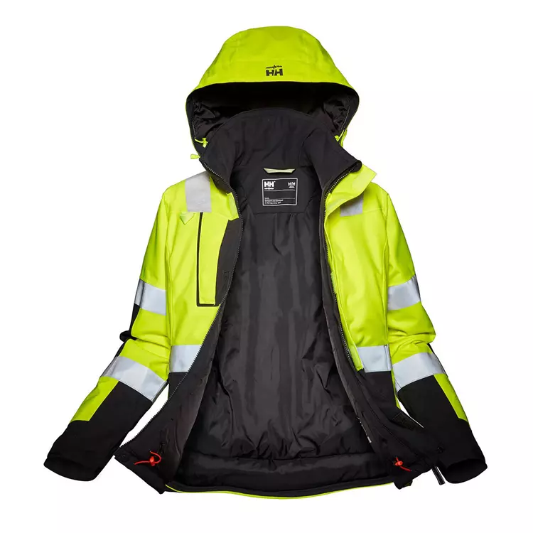 Luna Damen Winterjacke, Hi-vis Gelb/charcoal 5 Luna Damen Winterjacke, Hi-vis Gelb/charcoal – Bild 5