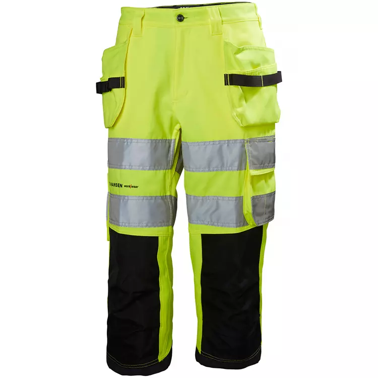 Alna 3/4 Handwerkerhose, Hi-vis Gelb/charcoal 6 Alna 3/4 Handwerkerhose, Hi-vis Gelb/charcoal – Bild 6