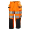 Alna 3/4 Handwerkerhose, Hi-vis Orange/charcoal
