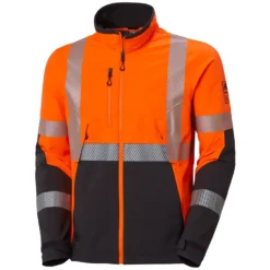 ICU BRZ Arbeitsjacke, Hi-vis Orange/Ebony
