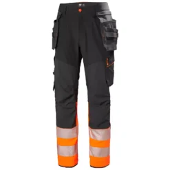 ICU BRZ Handwerkerhose Full Stretch, Ebony/Hi-Vis Orange -Helly Hansen Workwear 132453 10 2