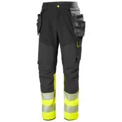 ICU BRZ Handwerkerhose Full Stretch, Ebony/Hi-Vis Gelb -Helly Hansen Workwear 132454 10 1