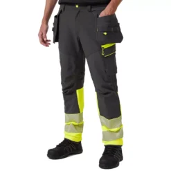 ICU BRZ Handwerkerhose Full Stretch, Ebony/Hi-Vis Gelb -Helly Hansen Workwear 132454 20