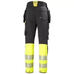 ICU BRZ Handwerkerhose Full Stretch, Ebony/Hi-Vis Gelb -Helly Hansen Workwear 132454 40