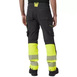 ICU BRZ Diensthose Full Stretch, Ebony/Hi-Vis Gelb -Helly Hansen Workwear 132456 30