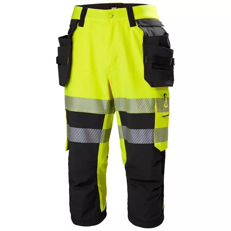 ICU BRZ 3/4-Handwerkerhose Full Stretch, Hi-vis Gelb/Ebony 1 ICU BRZ 3/4-Handwerkerhose Full Stretch, Hi-vis Gelb/Ebony