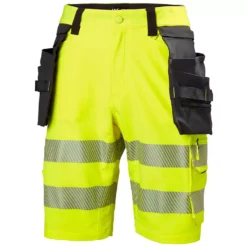 ICU Handwerkershorts Full Stretch, Hi-vis Gelb/Ebony
