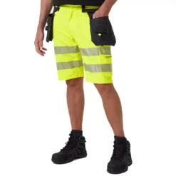 ICU Handwerkershorts Full Stretch, Hi-vis Gelb/Ebony -Helly Hansen Workwear 132460 20