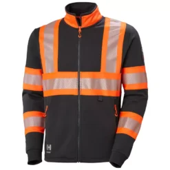 ICU Cardigan, Ebony/Hi-Vis Orange -Helly Hansen Workwear 132461 10 1