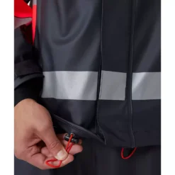 Alna 2.0 Regenjacke, Hi-Vis Rot/Ebony -Helly Hansen Workwear 132463 60