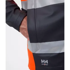 Alna 2.0 Regenjacke, Hi-vis Orange/Ebony -Helly Hansen Workwear 132464 80
