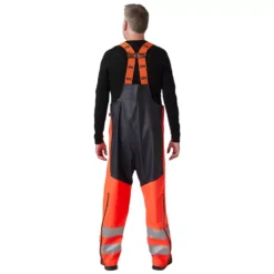 Alna 2.0 Regenlatzhose, Ebony/Hi-vis Rot -Helly Hansen Workwear 132469 30
