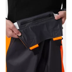Alna 2.0 Regenlatzhose, Ebony/Hi-Vis Orange -Helly Hansen Workwear 132470 70