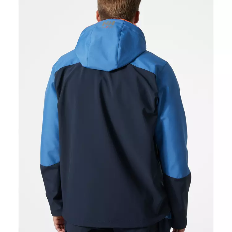Oxford Softshelljacke, Navy/Stone Blue 3 Oxford Softshelljacke, Navy/Stone Blue – Bild 3