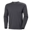 Manchester Langarmshirt, Dunkelgrau