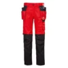 Luna Light Damen Handwerkerhose, Alert Red/ebony