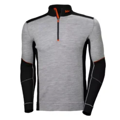 Lifa Marino Half-Zip Thermounterhemd Mit Merinowolle, Marine/Dunkelorange -Helly Hansen Workwear 135580 10 1