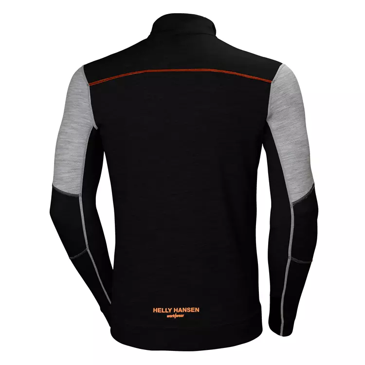 Lifa Marino Half-Zip Thermounterhemd Mit Merinowolle, Grau Melange/Schwarz 3 Lifa Marino Half-Zip Thermounterhemd Mit Merinowolle, Grau Melange/Schwarz – Bild 3