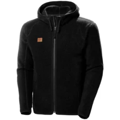 Itage Faserpelzjacke, Schwarz