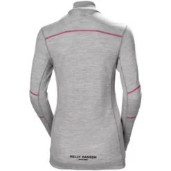 Lifa Damen Thermonterhemd Half Zip Mit Merinowolle, Grey Melange -Helly Hansen Workwear 137801 30