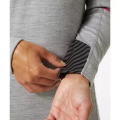 Lifa Damen Thermonterhemd Half Zip Mit Merinowolle, Grey Melange -Helly Hansen Workwear 137801 60