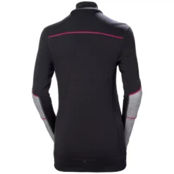 Lifa Damen Thermonterhemd Half Zip Mit Merinowolle, Ebony/Grey Melange -Helly Hansen Workwear 137803 30