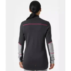 Lifa Damen Thermonterhemd Half Zip Mit Merinowolle, Ebony/Grey Melange -Helly Hansen Workwear 137803 40