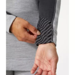 Lifa Damen Thermonterhemd Half Zip Mit Merinowolle, Ebony/Grey Melange -Helly Hansen Workwear 137803 60