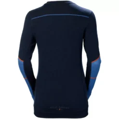 Lifa Damen Thermounterhemd Mit Merinowolle, Navy/Stone Blue -Helly Hansen Workwear 137808 30