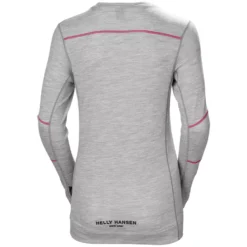 Lifa Damen Thermounterhemd Mit Merinowolle, Grey Melange -Helly Hansen Workwear 137816 30