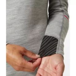 Lifa Damen Thermounterhemd Mit Merinowolle, Grey Melange -Helly Hansen Workwear 137816 60