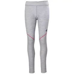 Lifa Damen Thermounterhose Mit Merinowolle, Grey Melange