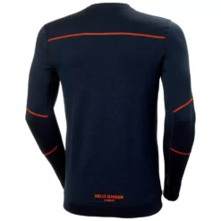 Lifa Langärmliges Thermounterhemd Mit Merinowolle, Marine/Dunkelorange -Helly Hansen Workwear 142768 30