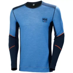 Lifa Langärmliges Thermounterhemd Mit Merinowolle, Navy/Stone Blue -Helly Hansen Workwear 143475 10 2