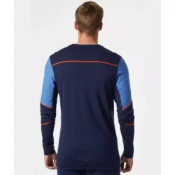 Lifa Langärmliges Thermounterhemd Mit Merinowolle, Navy/Stone Blue -Helly Hansen Workwear 143475 40