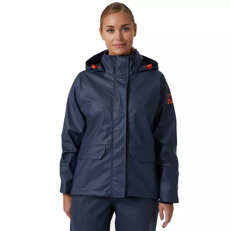 Luna Damen Regenjacke, Navy 3 Luna Damen Regenjacke, Navy – Bild 3