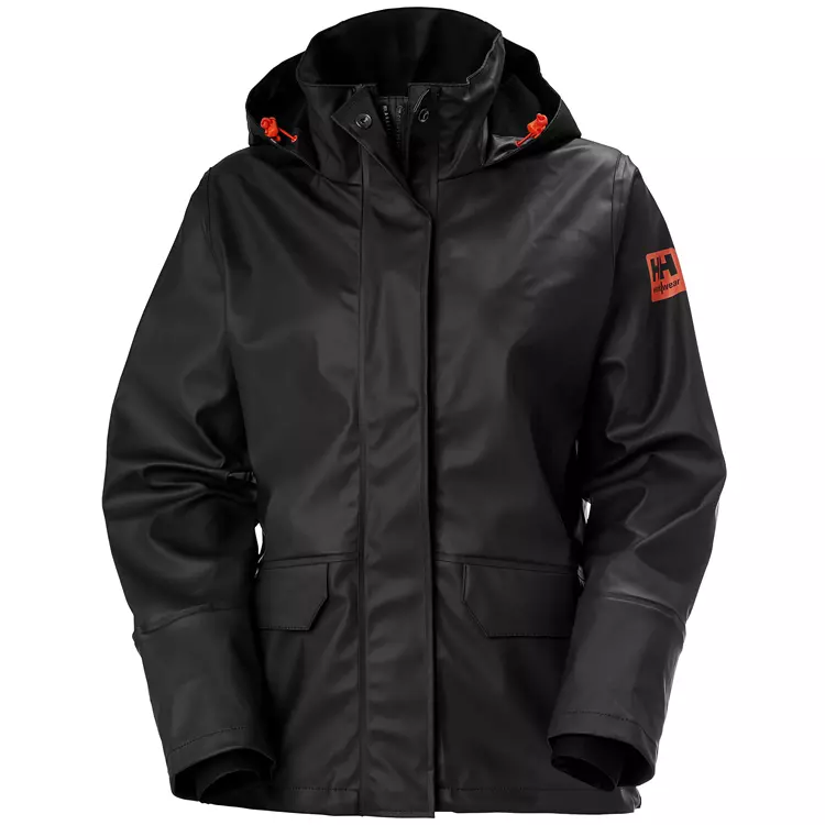 Luna Damen Regenjacke, Schwarz 4 Luna Damen Regenjacke, Schwarz – Bild 4