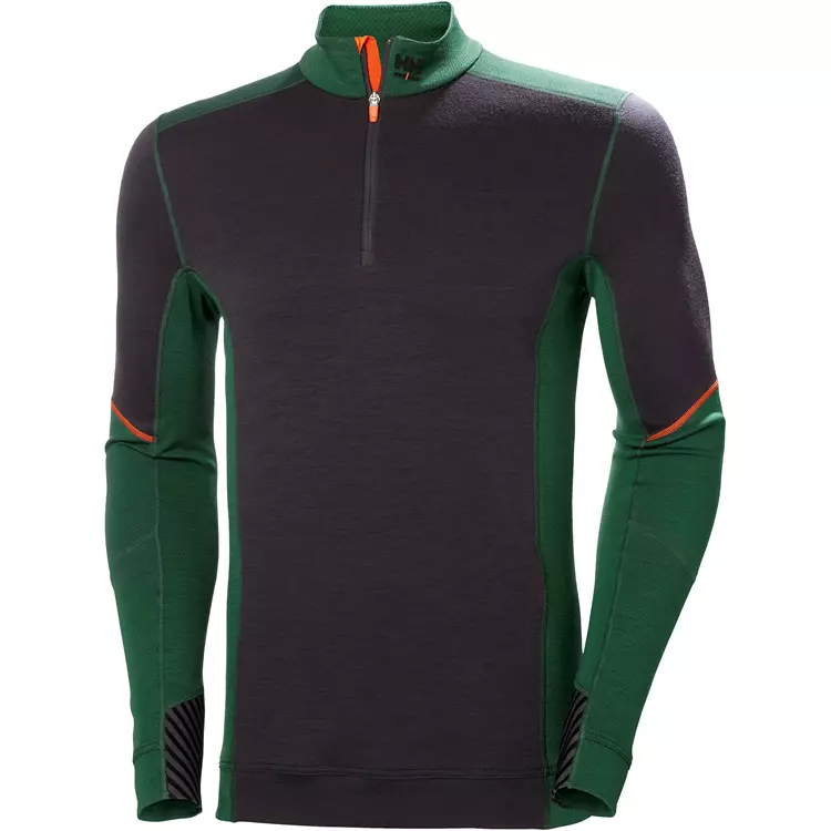 Lifa Marino Half-Zip Thermounterhemd Mit Merinowolle, Green/Ebony 1 Lifa Marino Half-Zip Thermounterhemd Mit Merinowolle, Green/Ebony