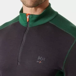Lifa Marino Half-Zip Thermounterhemd Mit Merinowolle, Green/Ebony 28 Lifa Marino Half-Zip Thermounterhemd Mit Merinowolle, Green/Ebony -Helly Hansen Workwear 144596 50
