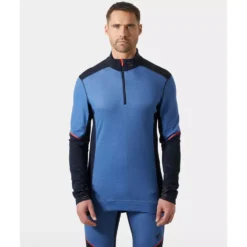 Lifa Marino Half-Zip Thermounterhemd Mit Merinowolle, Navy/Stone Blue -Helly Hansen Workwear 144602 20