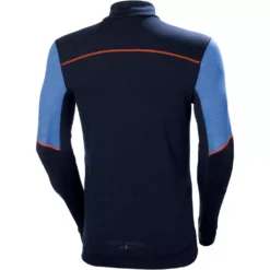 Lifa Marino Half-Zip Thermounterhemd Mit Merinowolle, Navy/Stone Blue -Helly Hansen Workwear 144602 30